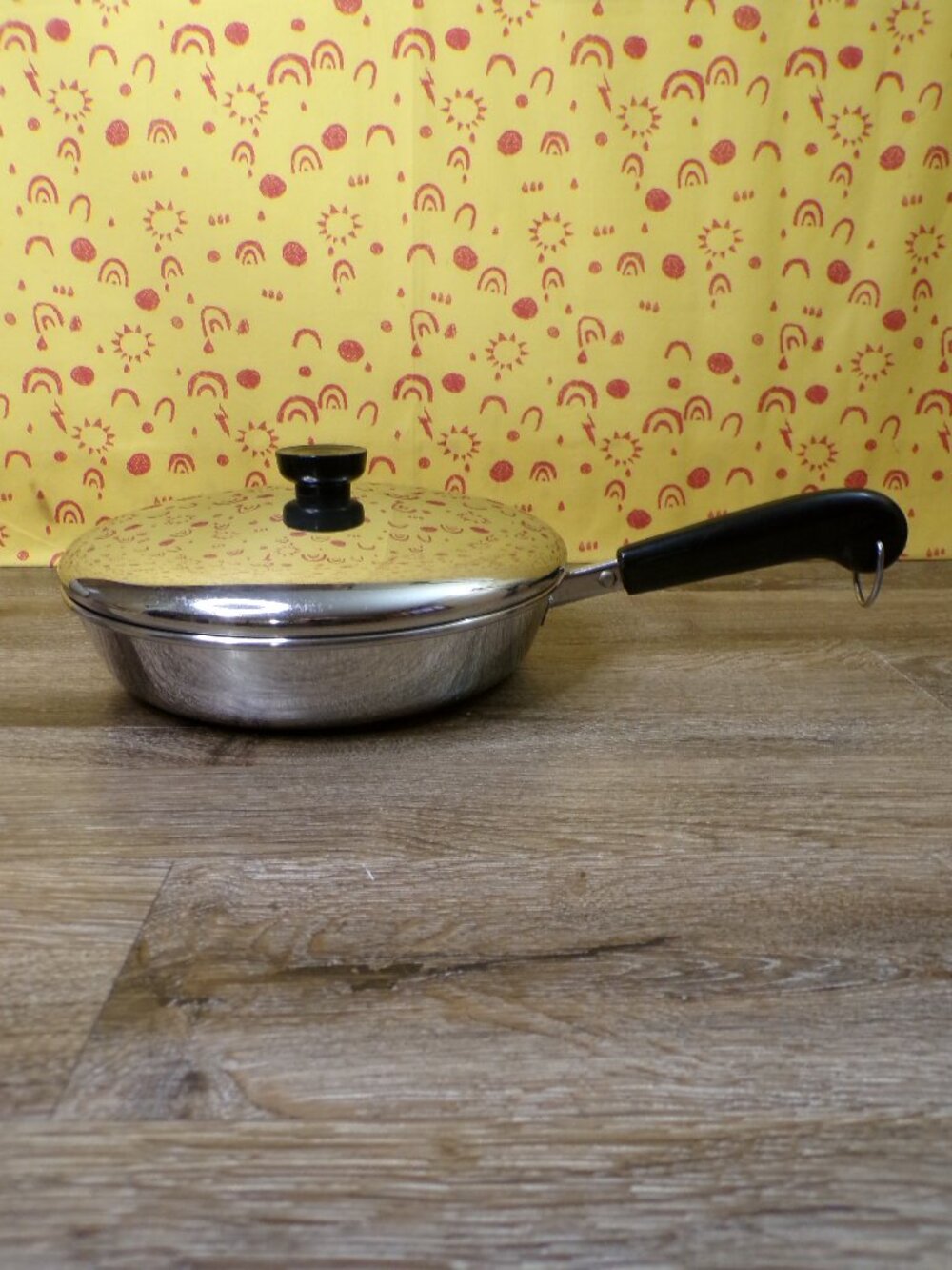 Revere Ware Vintage Stainless-Steel 9" Skillet w/Lid Clinton Ill